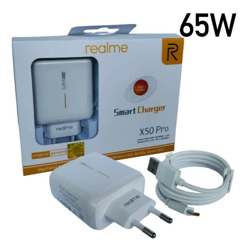 Charger Realme Ori 100 Smart Charger Super Vooc Type C