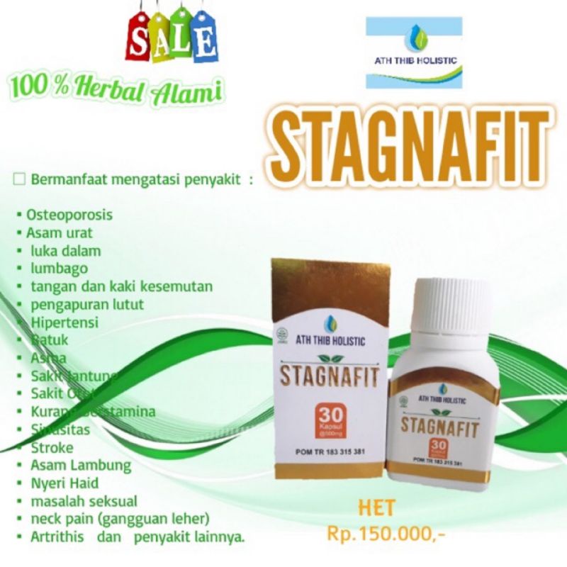 Stagnafit 30 kapsul - Obat Herbal Stroke Kebas Kesemutan