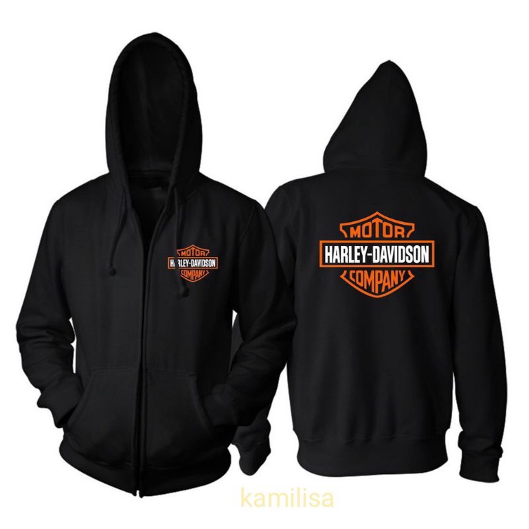 Hoodie Zipper Harley Davidson S - Big Size