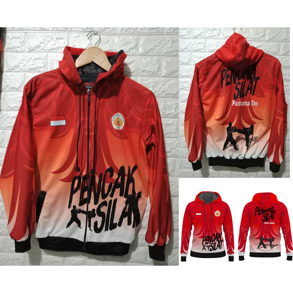 JAKET PENCAK SILAT CUSTOM JAKET SILAT JAKET PRINTING CUSTOM JAKET SUBLIM JAKET FULL PRINTING