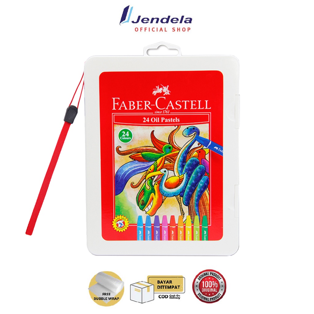 

Crayon Faber Castell Hexagonal Oil Pastel 12 & 24 Warna Atk