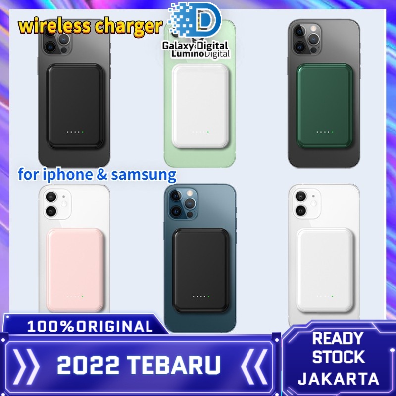 Eascell Magnetic Charger Powerbank 10000mah Magnetic Baterai Kembali Powerbank 20000 Mah with Panggi