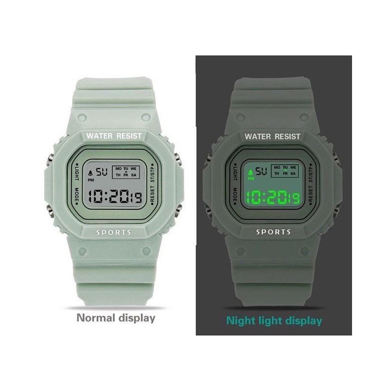 ❤️GTB❤️JAM TANGAN RUBBER DIGITAL SEGI 5600 GROSIR MURAH KARET SPORT LED PRIA WANITA COUPLE JT031