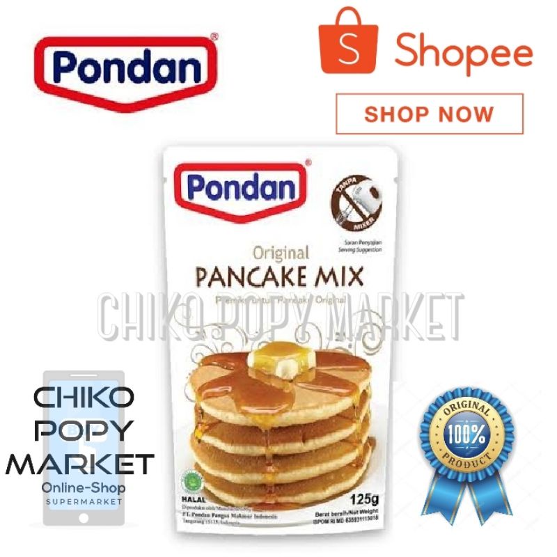 

Pondan Pancake Original Tepung Premiks 125 gr
