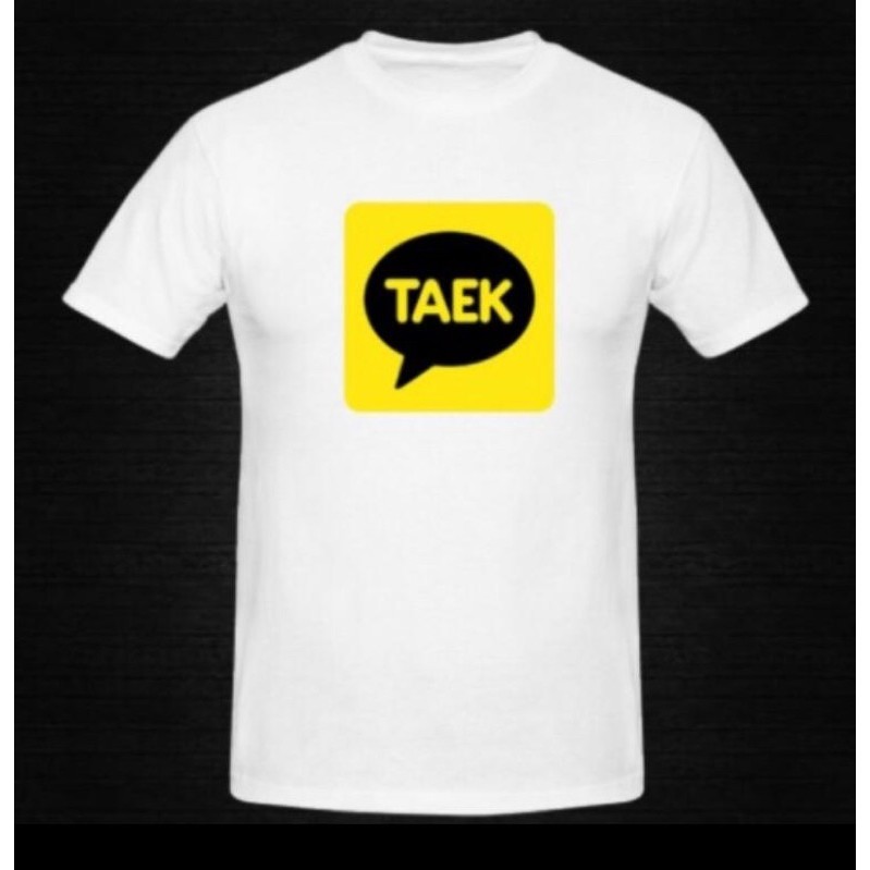 BAJU KAOS TSHIRT PRIA WANITA LOGO PLESETAN LUCU TAEK