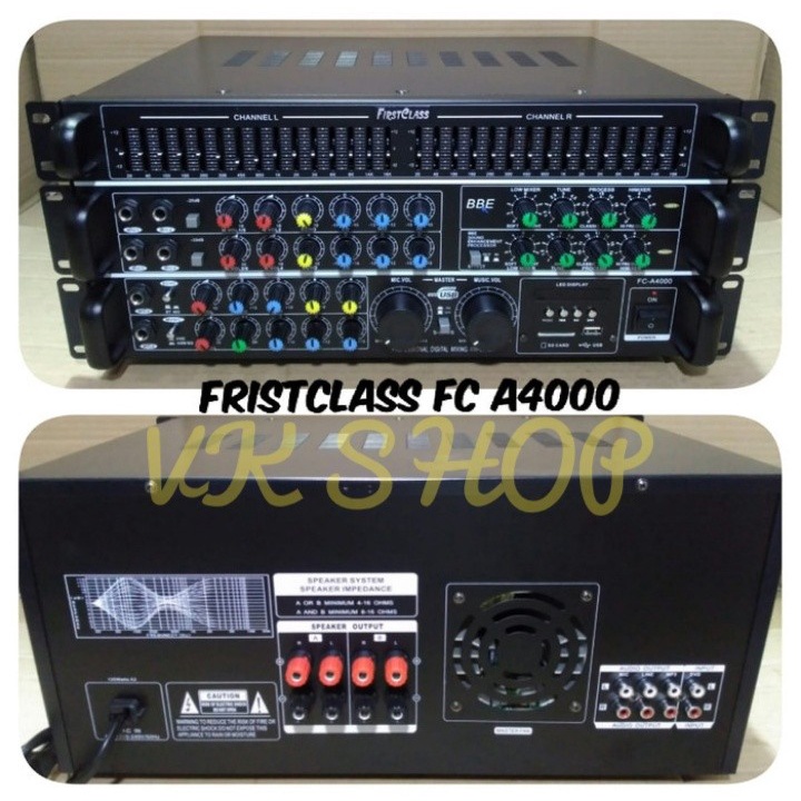 POWER MIXER AMPLIFIER FIRSTCLASS FCA4000/FC A4000 FIRST CLASS FCA 4000