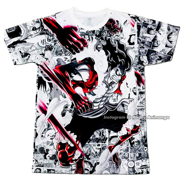 Tshirt Luffy Gear Snakeman Fullprint