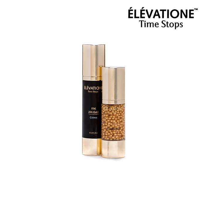 Elevatione - 24K Gold Pearl Kit - 24K Gold Creme And 24K Gold Pearl Serum Set