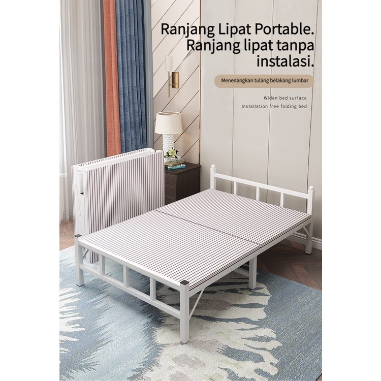 Ranjang Lipat Kasur Lipat Folding Bed Portable Furnibest