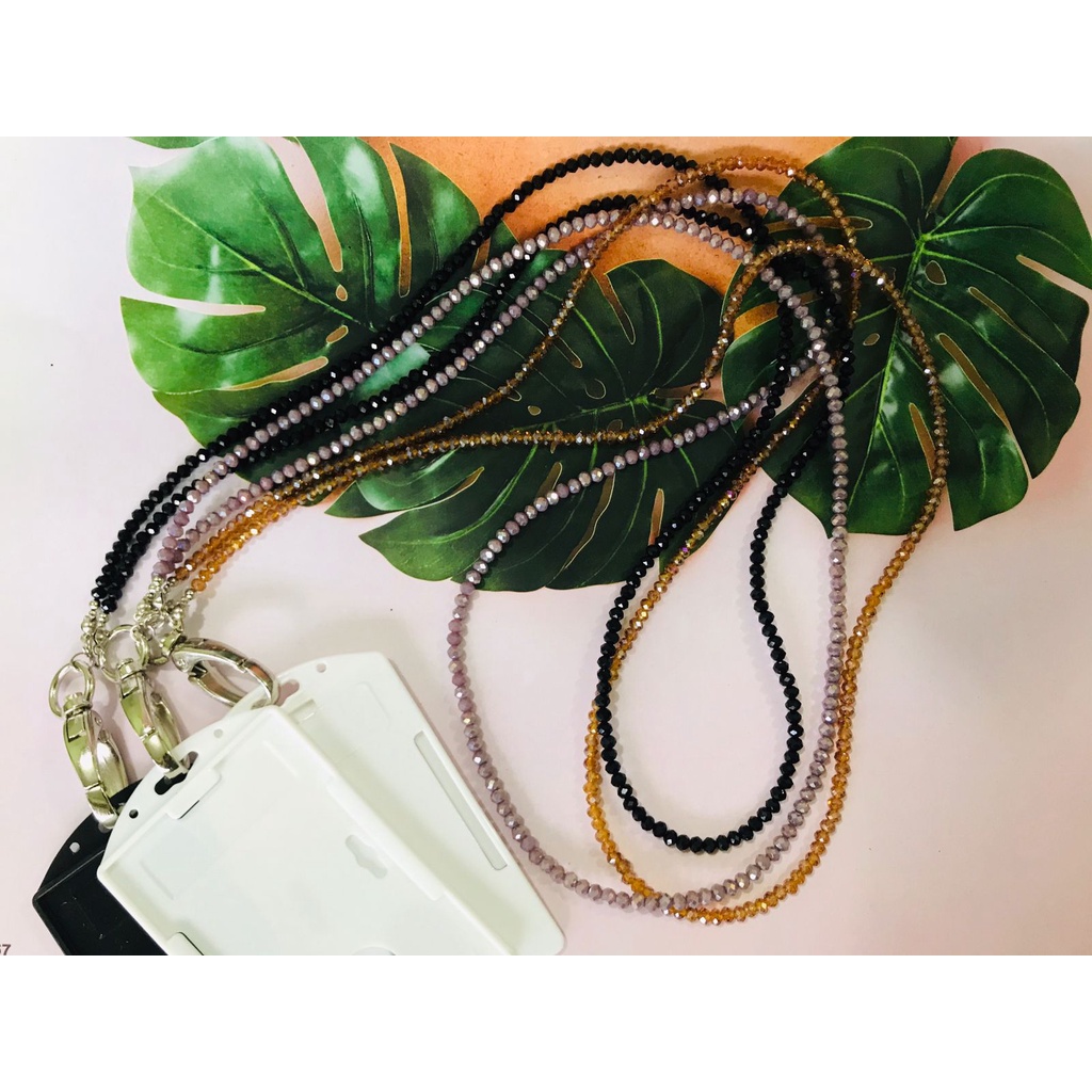 

Lanyard Kalung ID Card Karyawan Name Tag Kristal Ceko