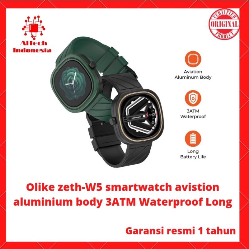 Olike Zeth-W5 smartwatch Aviation Alumunium Body 3ATM waterproof Long