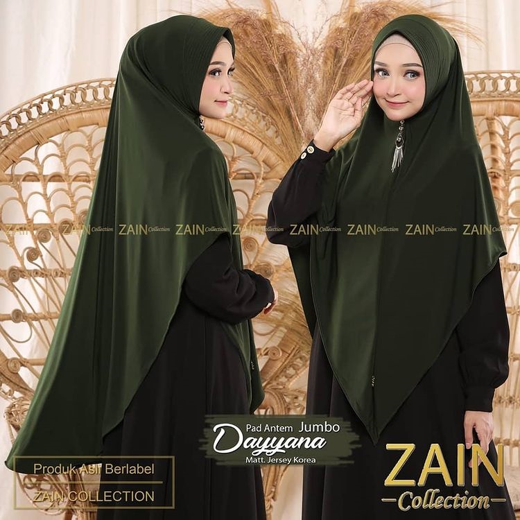 Hijab Khimar Jilbab Bergo Jumbo Kerudung Syari Dayyana-7