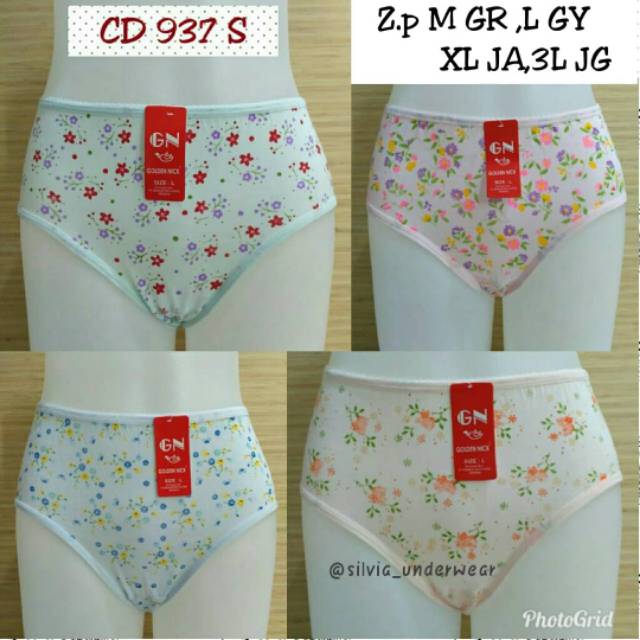 CELANA DALAM cewek motif,CD golden nick,celana dalam murah,CD 937 SABLON