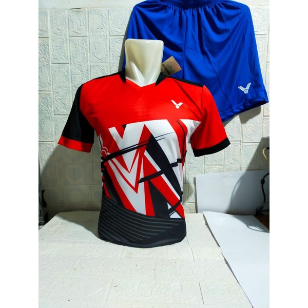 BAJU SETELAN BADMINTON DEWASA VIKTOR V138/JERSEY BULUTANGKIS