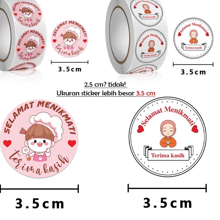 

Banyak Peminat 1 ROLL ISI 500 PCS STIKER UKURAN 3.5 CM SELAMAT MENIKMATI UKURAN BESAR - STICKER MAKANAN THANK YOU LABEL FG3!!