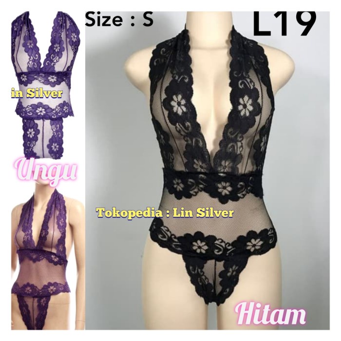 Lingerie sexy transparan / Baju Tidur Seksi Cantik S Impor