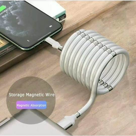 Kabel Data Original Fast Charging Type C - Magnetic Storage