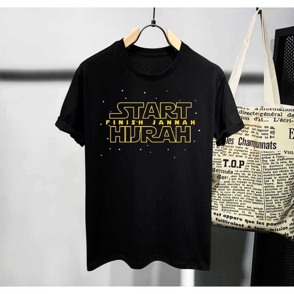 Kaos Dakwah Islami Ngaji yuk Tawheed Hijrah Muslim Distro Murah-Start Hijrah