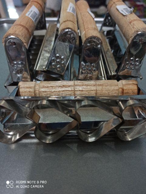 Cetakan Kue Kering Kastengel Cookies Paket Lengkap 5pcs Bulan, Bintang, Bunga, Kotak, Love