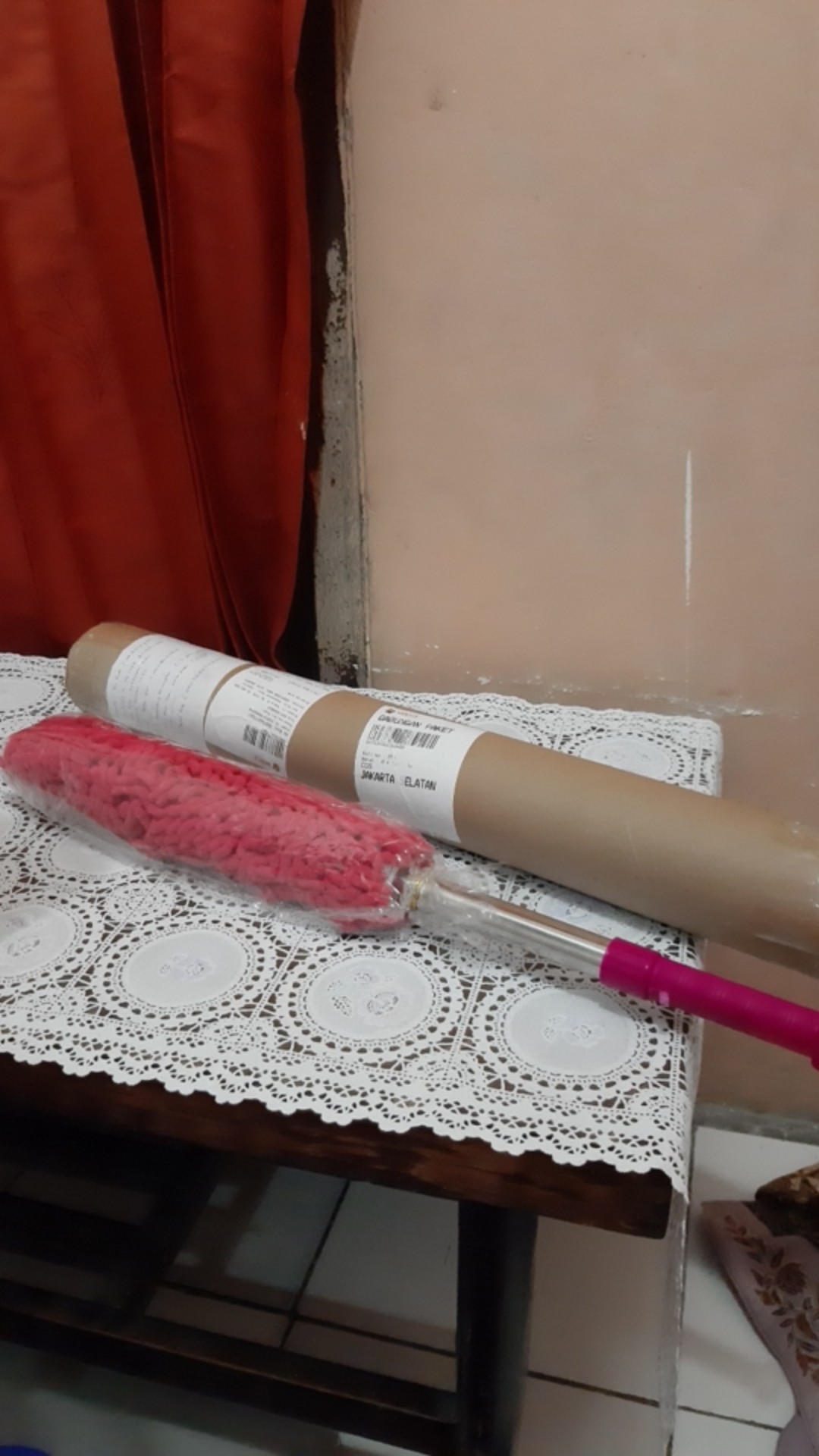 Kemoceng Microfiber Cendol Pembersih Debu Bisa Panjang Pendek Ditarik