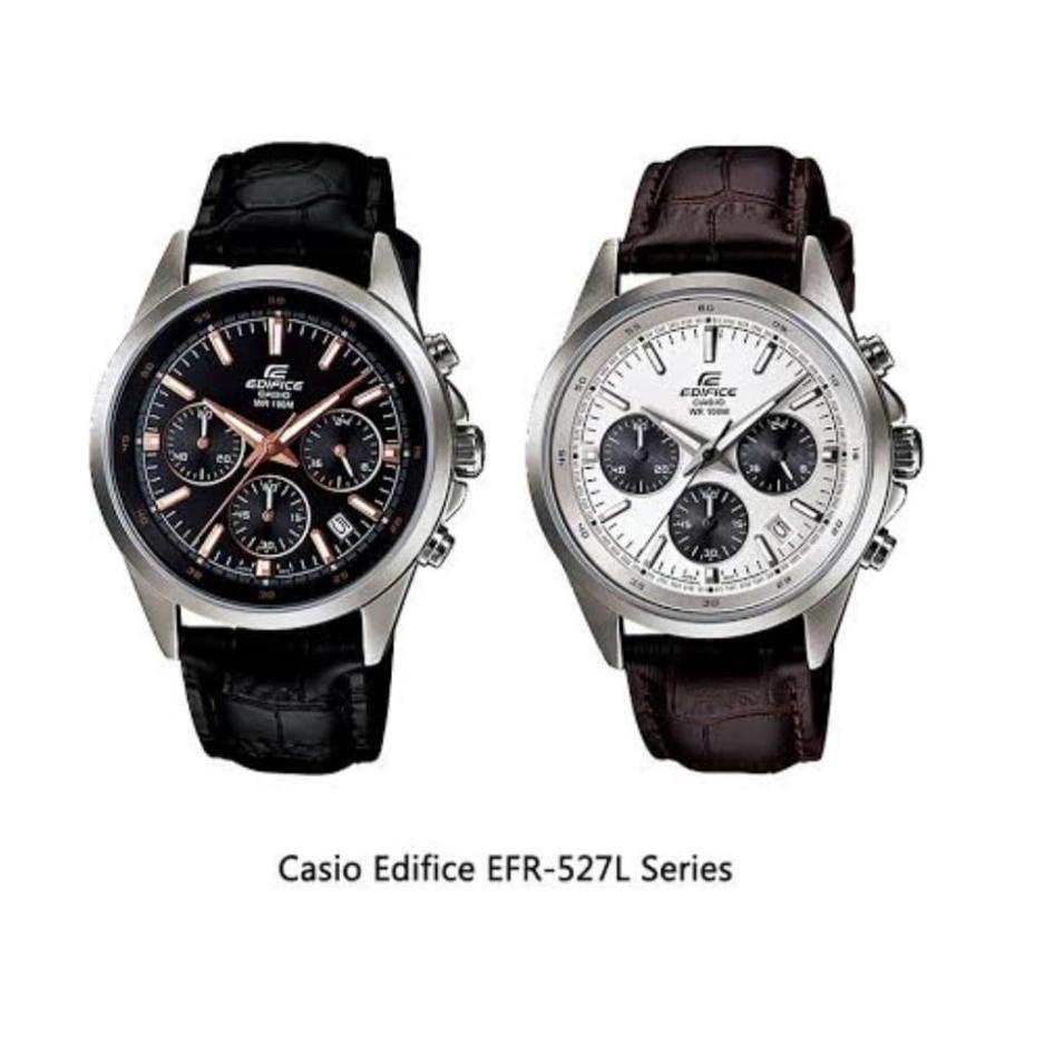 "SML. 8491" FREE BOXJAM TANGAN PRIA CASIO EDIFICE EFR527 ELEGAN TALI KULIT JAM TANGAN PRIA FASHION A