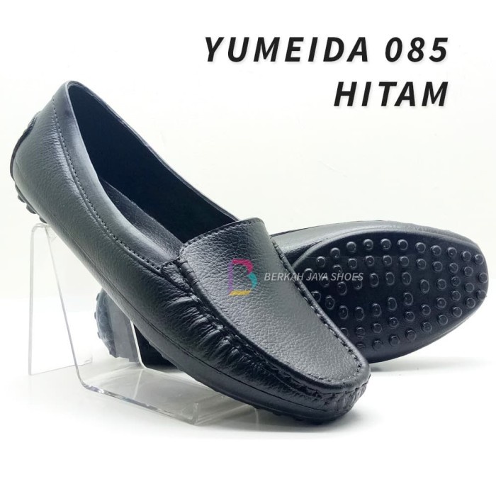 Sepatu Karet - Flat Shoes Wanita Yumeida 085 Hitam - 36