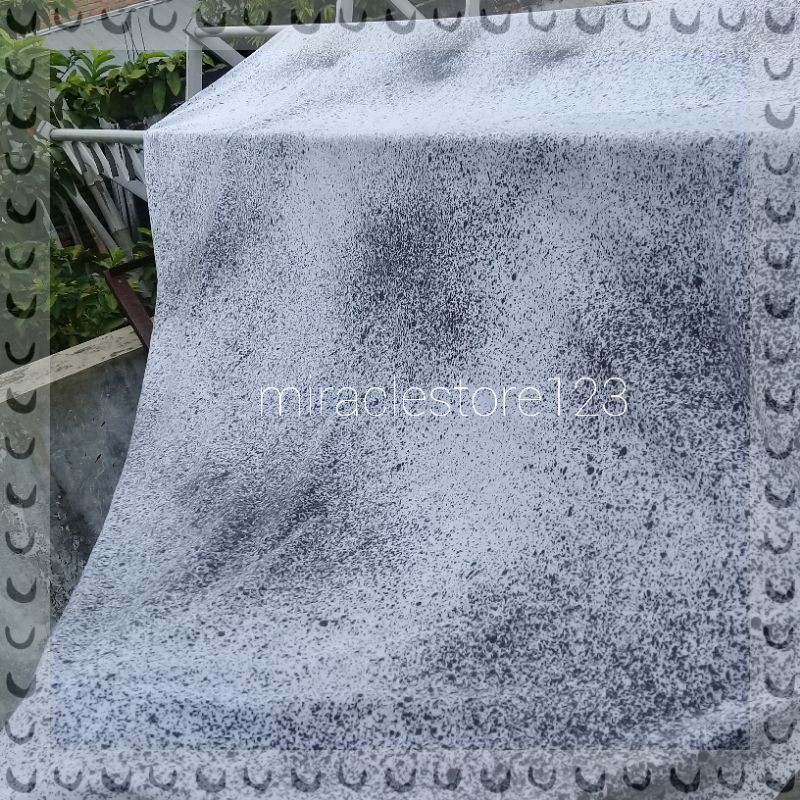 KAIN RAYON NO.1 SHIBORI/ TIE DYE MOTIF CIPRAT HITAM