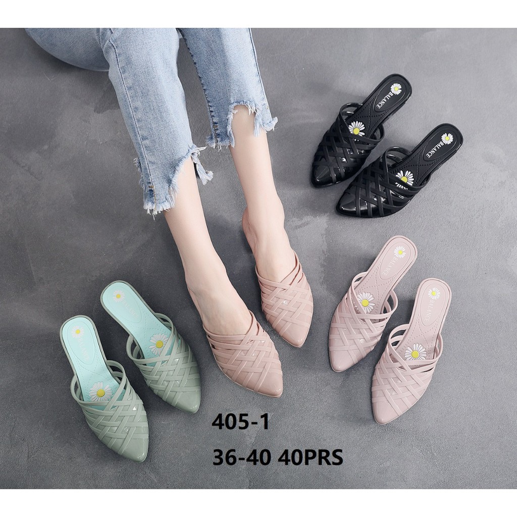 BALANCE 405 1 ORIGINAL SENDAL WEDGES WANITA SLOP LANCIP JELLY ANYAM IMPORT LENTUR DISKON PROMO MURAH