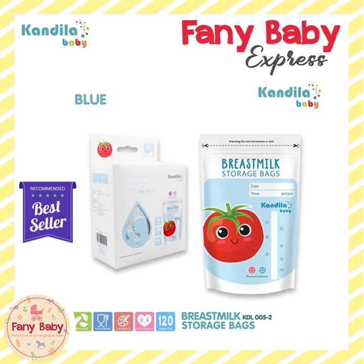 KANDILA BREAST MILK STORAGE BAG 120 ML (FRUIT &amp; VEGETABLE) / KDL005-2