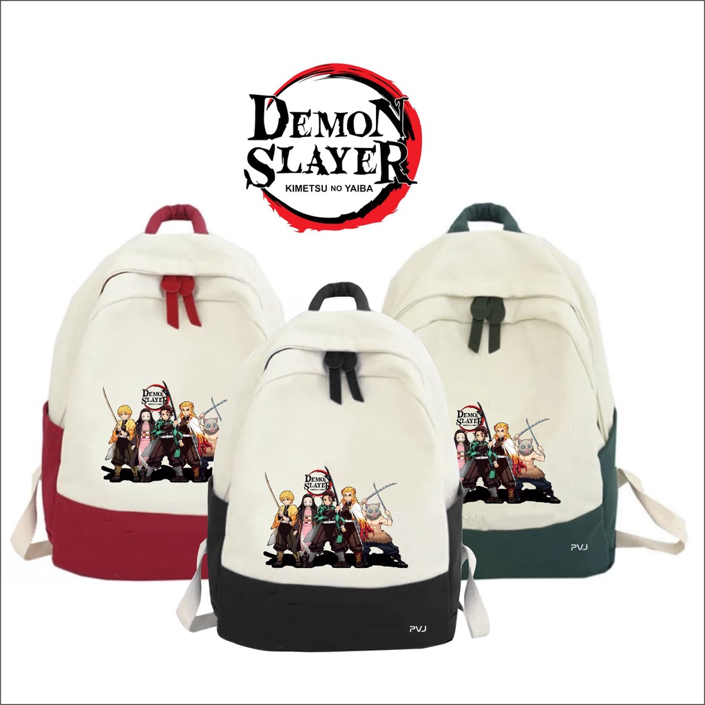 PVJ Tas Ransel Anak Anime Kimetsu No Yaiba Demon Slayer Corps Tanjirou kids backpack