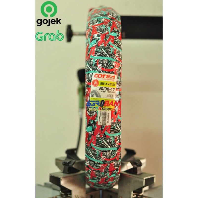 BAN CORSA S123 90/90-17 TUBELESS RING 17 NOT BATTLAX BT45 PROMO