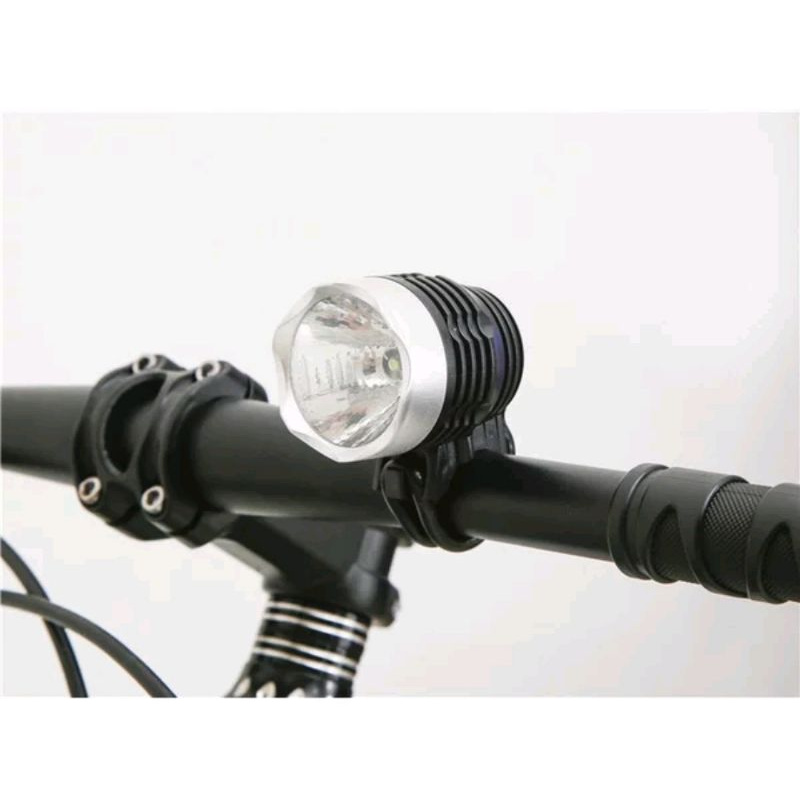 Lampu Sepeda LED Serbaguna CREE XML-Q5 - ZHA0014 .. Bike Lamp Warna Hitam Black Terang Tahan Lama Depan Senter Sepeda Bicycle Lamp Bike