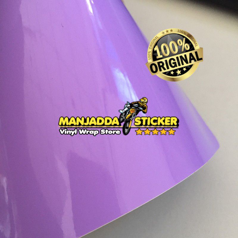 STICKER SKOTLET MOTOR UNGU TARO STIKER ORACAL LEBAR 126CM