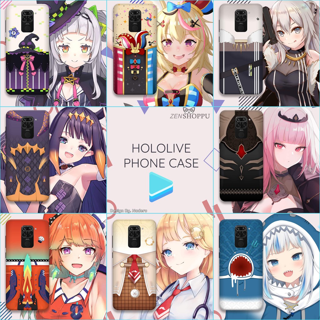 Phone Case Hololive EN-Japan-batch 6 by Zenshoppu (Gura, Amelia, Kiara, Ina, Mori, Botan, Polka, Shi