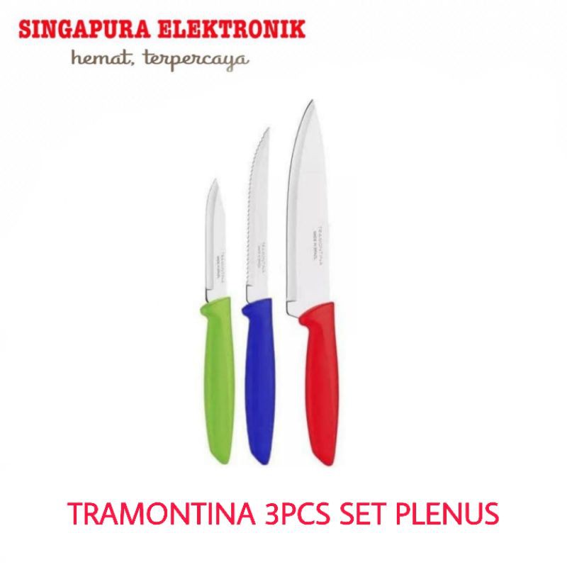 Tramontina 3pcs Knife Set Plenus Tramon-23498920