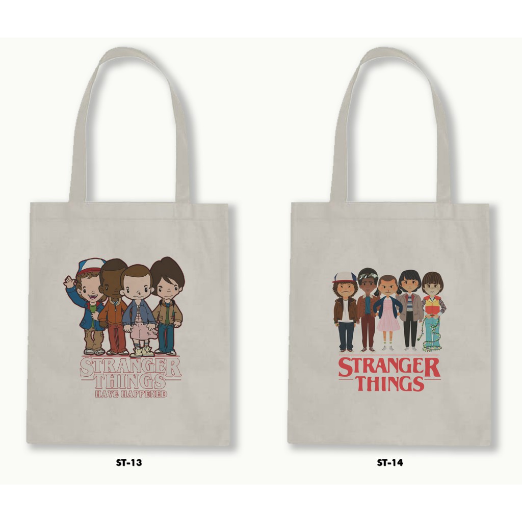 TOTE BAG BLACU - STRANGER THINGS