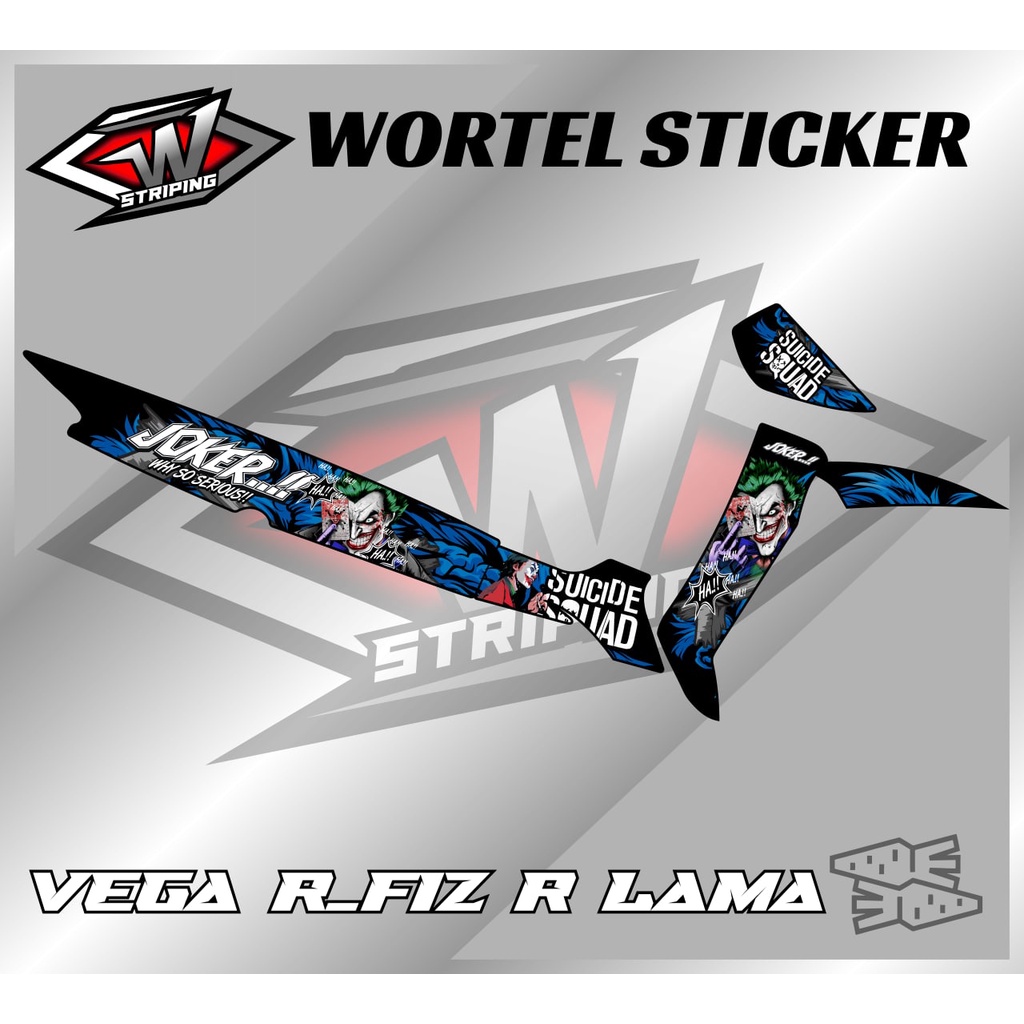 Striping Stiker Variasi Motor Vega R Lama Joker-Striping Hologram Vega R Lama&Fiz R
