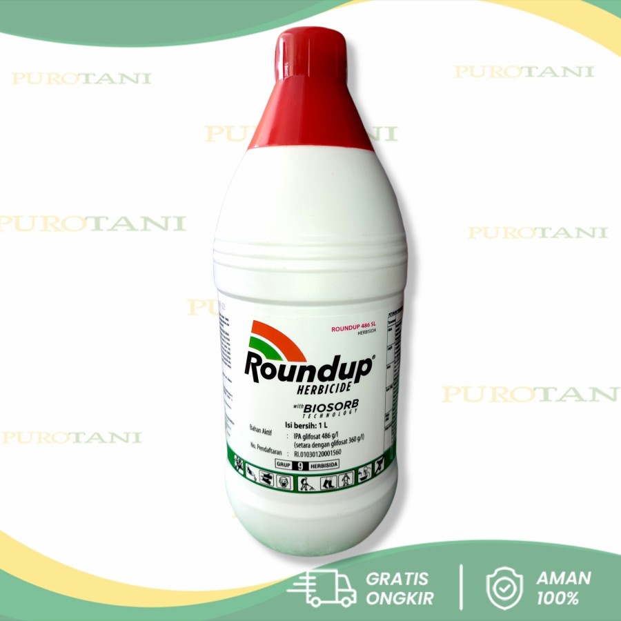 Herbisida Roundup 486 SL 1liter  Pembasmi Rumput Gulma Liar