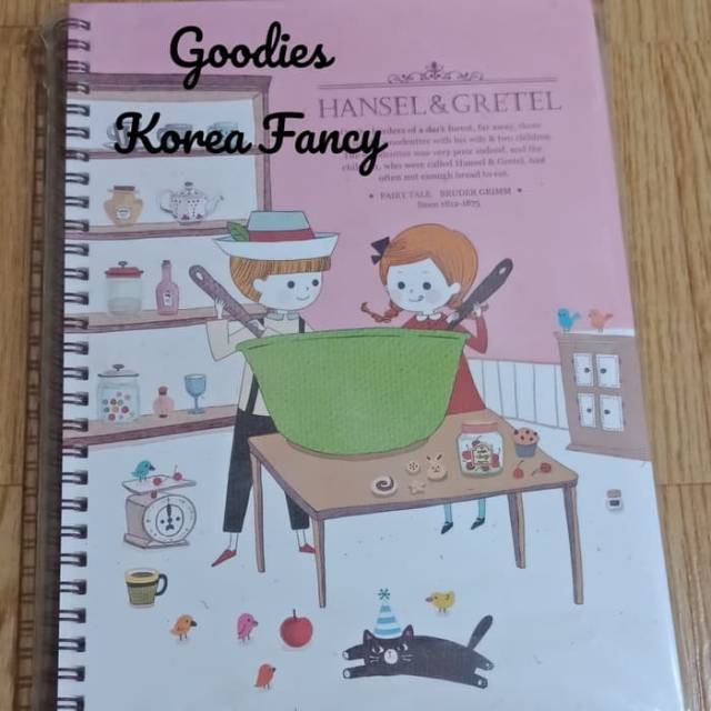 

Notebook Spiral / Ring Book / Buku Tulis Spiral Hansel & Gretel Ori Korea Ready Stock
