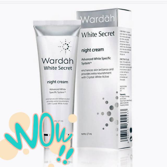 Wardah white secret night cream