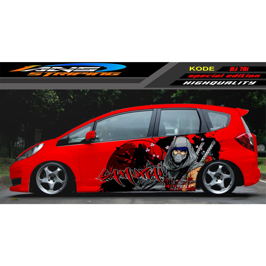 DECAL STICKER MOBIL JAZZ BRIO AVANZA SIGRA YARIS / STIKER VARIASI MOBIL / MODIF STICKER MOBIL