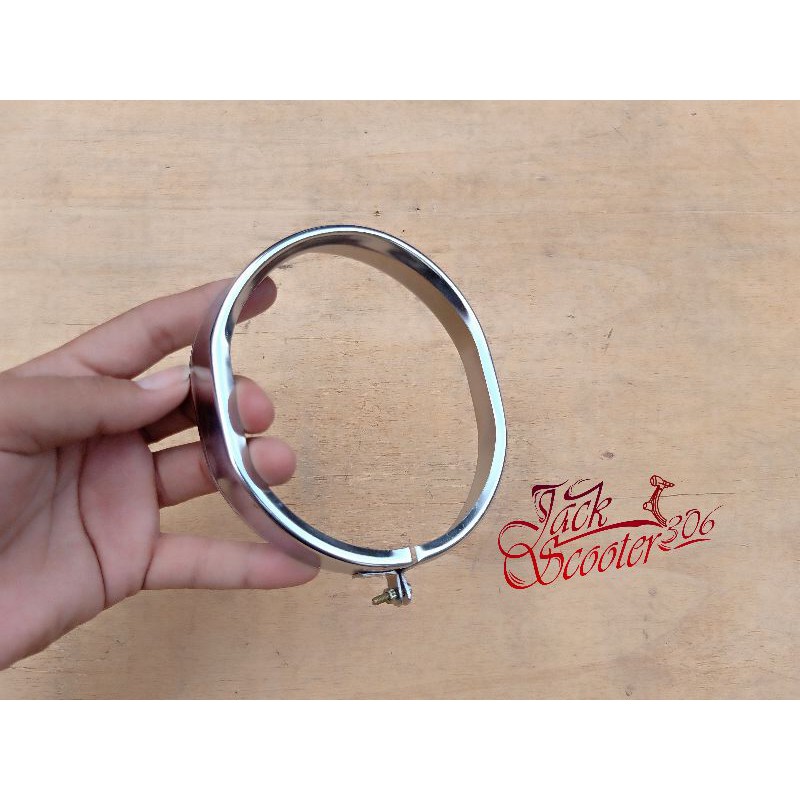 ring headlamp vespa super 66 super 73 lampu bulat bkn sprint vbb npx primavera darling vnb