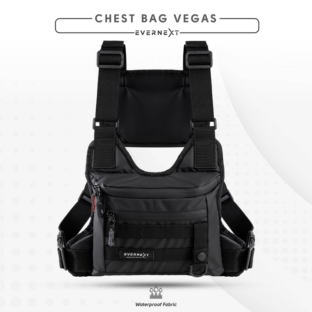 Tas Dada Anti Air VEGAS Chest bag Waterproo Pria Tactical Outdoor Pelindung Kerja