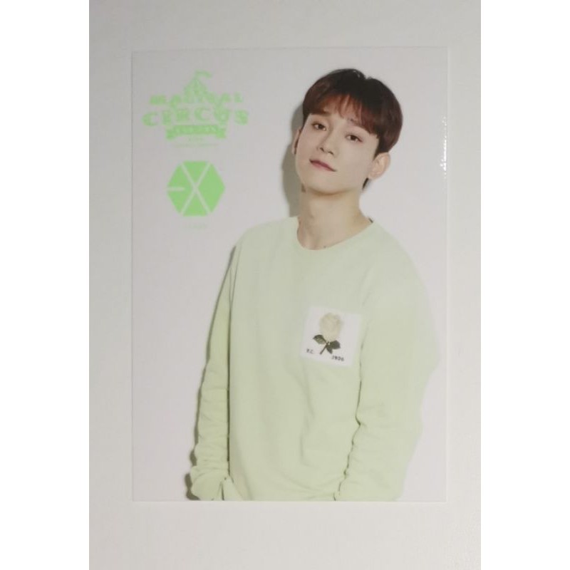 exo cbx magical circus tour photocard / pc - chen version