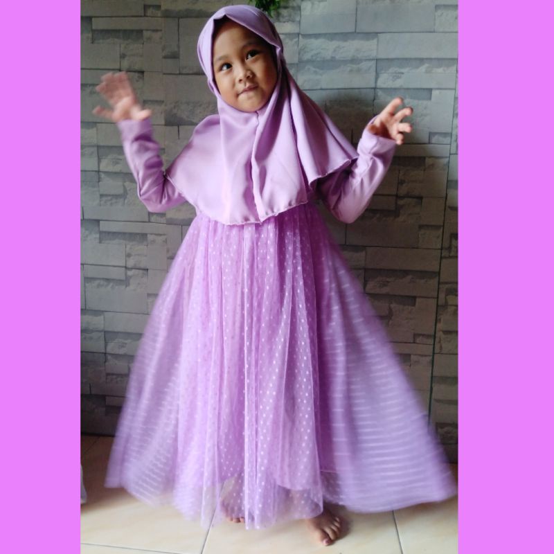 gamis anak tanggung tilledot