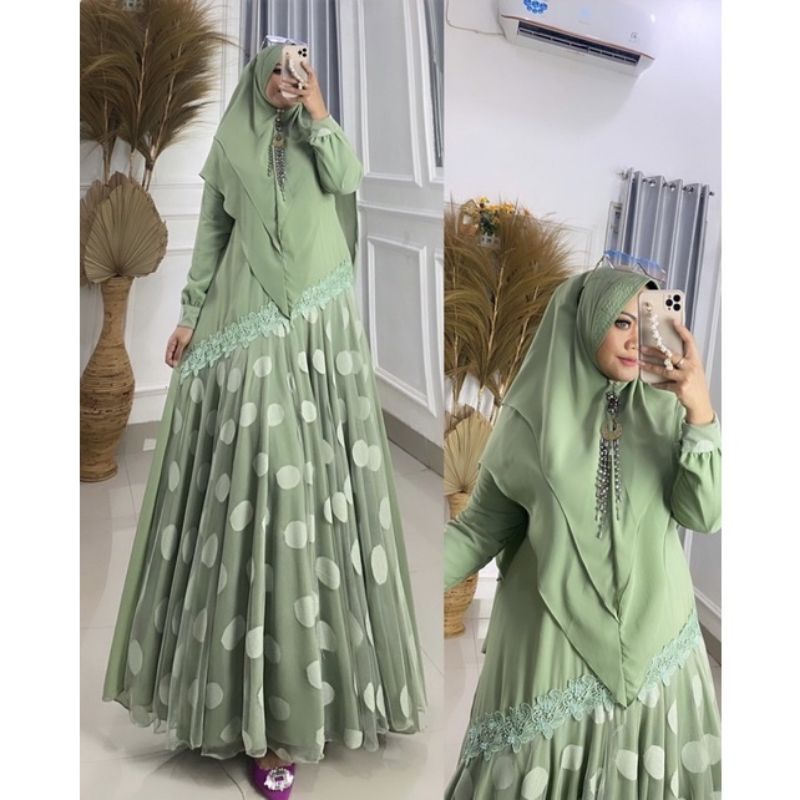 REALPICT COD GAMIS PESTA BAHAN CERUTY MIX TILE PREMIUM TERBARU TERMURAH BEST SELLER TERIMA SERAGAMAN
