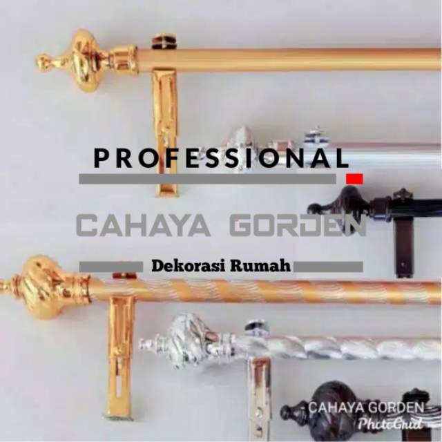 Besi Gorden Batang Gorden Urill Motif Garis Motif Shopee Indonesia