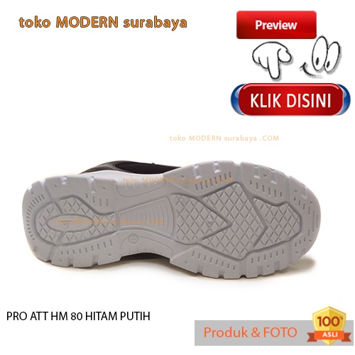 PRO ATT HM 80 HITAM PUTIH sepatu pria sepatu sekolah sneakers tali