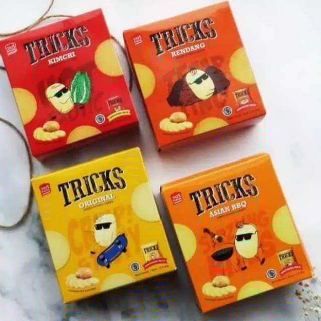 BEST SELLER Tricks Biskuit Kentang Potato baked chips Halal