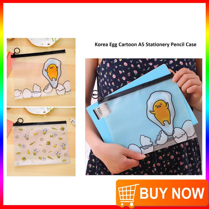 

PF11 Korea Egg Cartoon A5 Stationery Pencil Case / Tempat Pensil